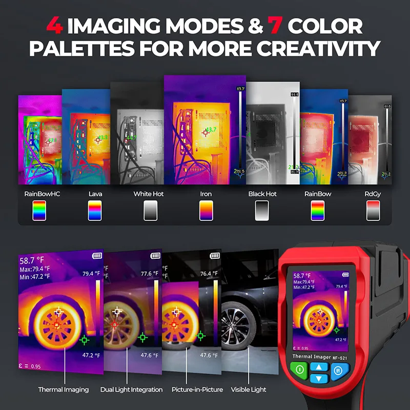 Cámara Termográfica Portátil N - Nf 521 Thermal Imaging Camera reseña y precio